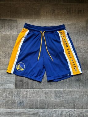 Fanatics Golden State Warriors Blue and Yellow Men's Athletic Shorts